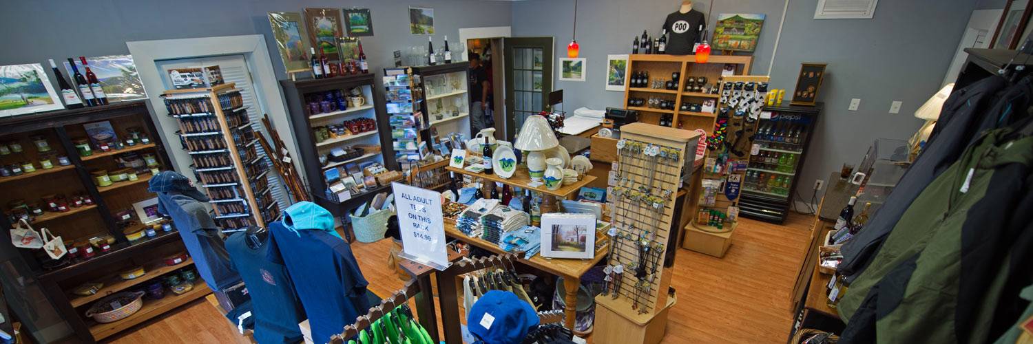Peaks of Otter Lodge gift shop interior
